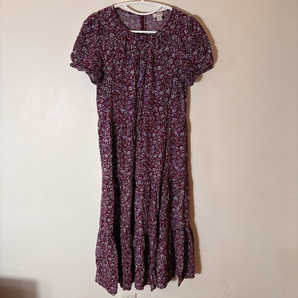 J. Crew Dresses & Skirts - J. Crew Puff Sleeve Tiered Midi Dress Size XS